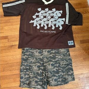 Brown Men's Graphic Jersey